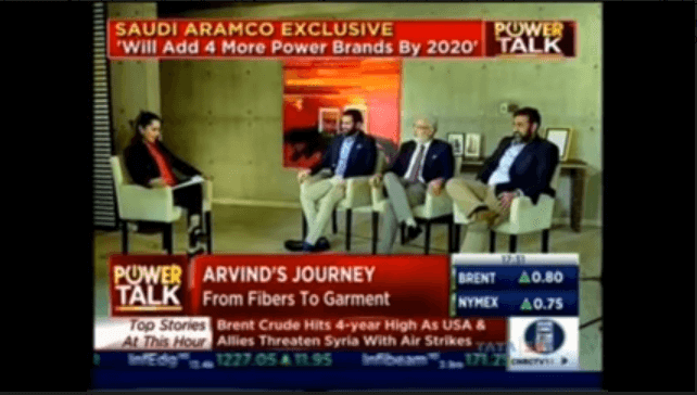 Sanjay Lalbhai on CNBC Live TV